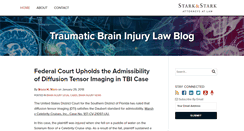 Desktop Screenshot of braininjurylawblog.com